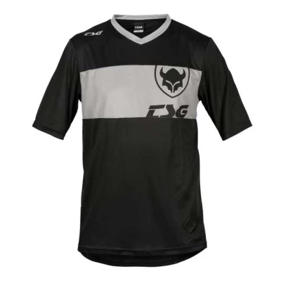 TSG Dres Waft Jersey krátký rukáv černo-šedý