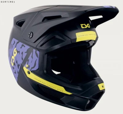 TSG Přilba integrální Sentinel Graphic design Violet Yellow Flakes