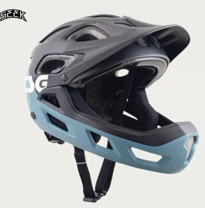 Tsg Seek Youth FR Graphic Flow black-blue Přilba juniorská