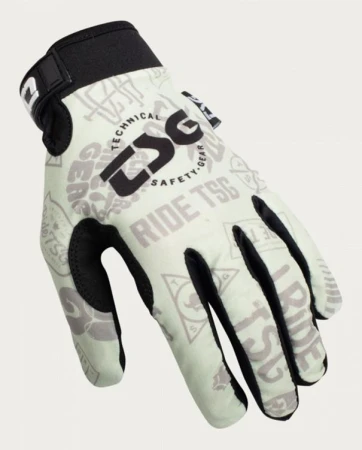 TSG DW Gloves Cyclopto Plus bílo-černé pánské cyklistické rukavice