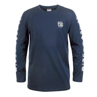 TSG Tričko Logo Sleeve dlouhý rukáv Midnight Blue