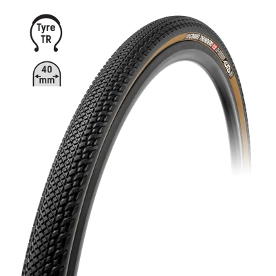 TUFO Plášť Gravel THUNDERO 700x40C, bezduš.črn/béž TUFO Plášť Gravel THUNDERO 700x40C, bezduš.črn/béž