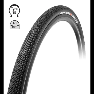 TUFO Plášť Gravel THUNDERO 700x48C, bezduš. črn TUFO Plášť Gravel THUNDERO 700x48C, bezduš. črn