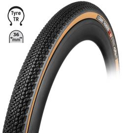 TUFO Plášť Gravel THUNDERO HD 700x36C,bezdušový čierny/béžový TUFO Plášť Gravel THUNDERO HD 700x36C,bezdušový čierny/béžový