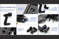 TURBO RACING 1/76 C65 DRIFT RC Car RTR (šedá)