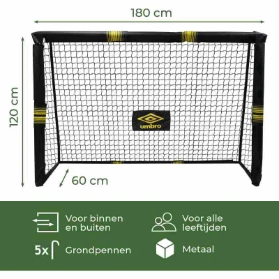 Umbro Fotbalová branka 180x120x60cm