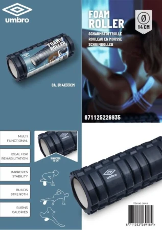 Umbro Masážní válec Foam Roller UMBRO 33 x 14 cm