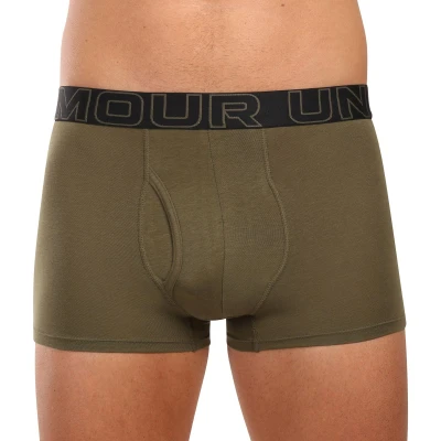Under Armour 3 PACK-UA PERFORMANCE COTTON - SOLID 3 inch-BLK pánské boxerky