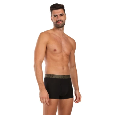 Under Armour 3 PACK-UA PERFORMANCE COTTON - SOLID 3 inch-BLK pánské boxerky
