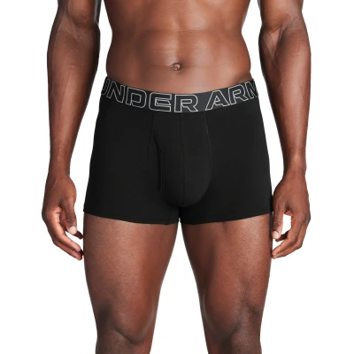 Under Armour 3 PACK-UA PERFORMANCE COTTON- SOLID 3in-BLK pánské boxerky