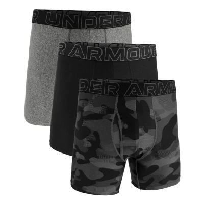 Under Armour 3 PACK-UA PERFORMANCE TECH- NOVELTY 6in-BLK pánské boxerky