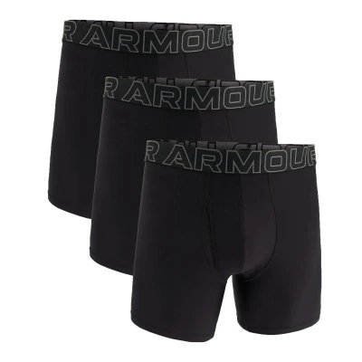 Under Armour 3 PACK-UA PERFORMANCE TECH- SOLID 6in-BLK pánské boxerky