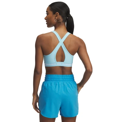 Under Armour Crossback Mid Bra-BLU dámská sportovní podprsenka