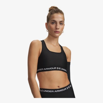 Under Armour Crossback Mid Bra-GRY dámská sportovní podprsenka