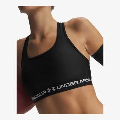 Under Armour Crossback Mid Bra-GRY dámská sportovní podprsenka