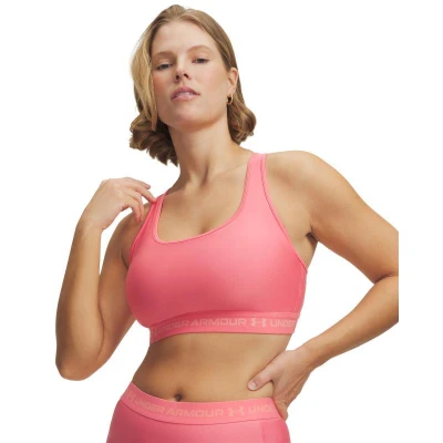 Under Armour Crossback Mid Bra-PNK dámská sportovní podprsenka