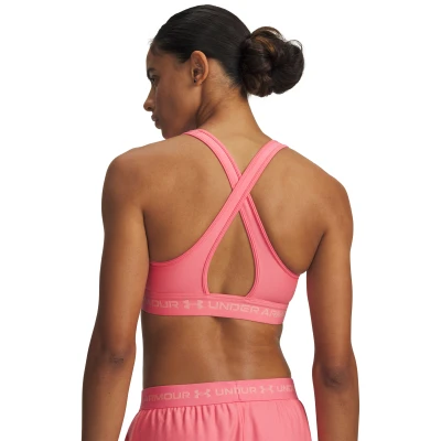 Under Armour Crossback Mid Bra-PNK dámská sportovní podprsenka