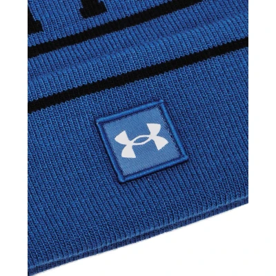 Under Armour M Halftime Pom Beanie-BLU pánská zimní čepice