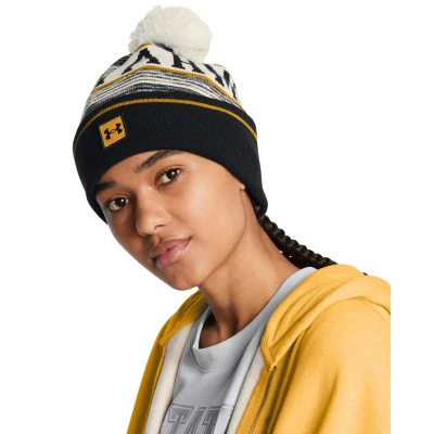 Under Armour M Halftime Pom Beanie-WHT 111 pánská zimní čepice