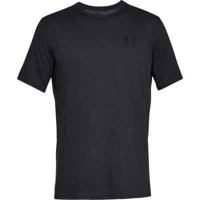 Under Armour SPORTSTYLE LEFT CHEST SS-BLK pánské tréninkové tričko