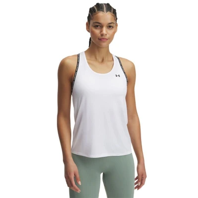 Under Armour Tech Knockout Tank-WHT dámské tréninkové tílko