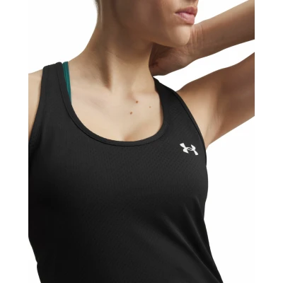 Under Armour Tech Mesh Racer Tank-BLK dámské tréninkové tílko