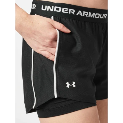 Under Armour Tech Play Up 2in1 Shorts-BLK dámské tréninkové kraťasy
