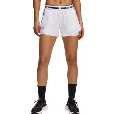 Under Armour Tech Play Up 2in1 Shorts-WHT dámské tréninkové kraťasy