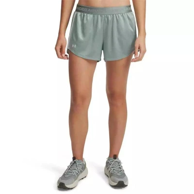 Under Armour Tech Play Up Shine Shorts-GRN dámské tréninkové kraťasy