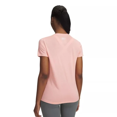 Under Armour Tech SSV- Twist-PNK dámské tréninkové tričko