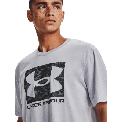 Under Armour UA ABC CAMO BOXED LOGO SS-GRY pánské tričko