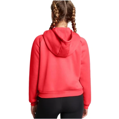 Under Armour UA Armour Flc Pro Hdy-RED dámská mikina s kapucí