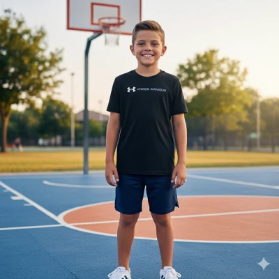 Under Armour UA B LOGO WORDMARK SS chlapecké tričko