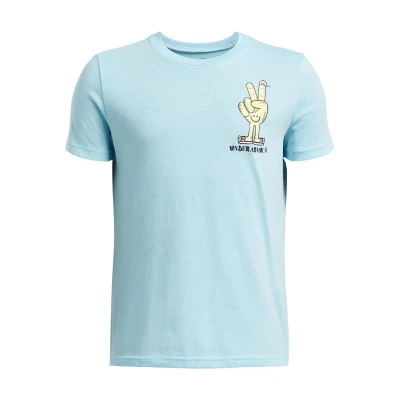 Under Armour UA B PEACE LOVE UA SS-BLU chlapecké tričko