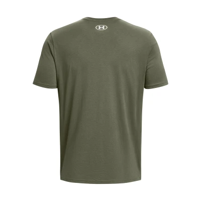 Under Armour UA CAMO CHEST STRIPE SS-GRN pánské tričko
