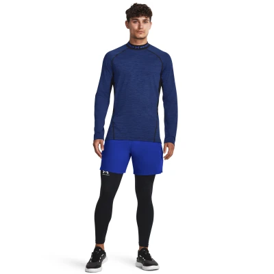Under Armour UA CG Armour Twist Mock-BLU pánské kompresní tričko s dlouhým rukávem