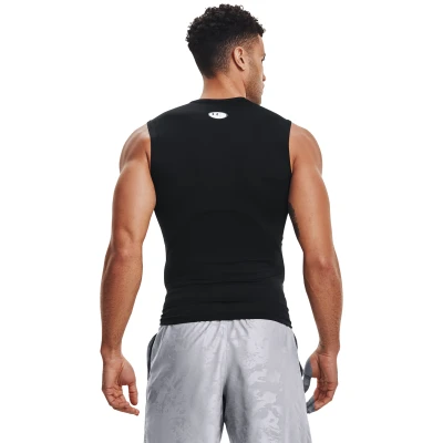 Under Armour UA HG Armour Comp SL-BLK pánské kompresní tílko