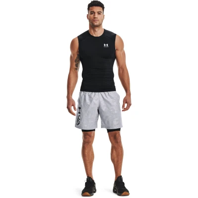 Under Armour UA HG Armour Comp SL-BLK pánské kompresní tílko