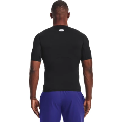Under Armour UA HG Armour Comp SS-BLK pánské kompresní tričko