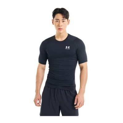 Under Armour UA HG Armour Comp SS-BLK pánské kompresní tričko