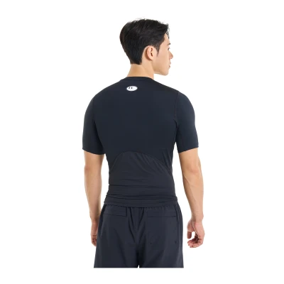 Under Armour UA HG Armour Comp SS-BLK pánské kompresní tričko