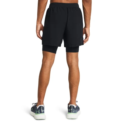 Under Armour UA LAUNCH 5 inch 2-IN-1 SHORTS-BLK pánské tréninkové kraťasy