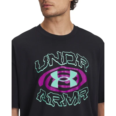 Under Armour UA M HWT Hoops Hoopnotic SS-BLK pánské tričko