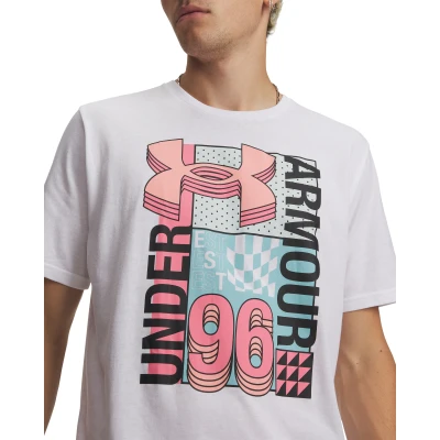 Under Armour UA M LOGO COLLAGE SS-WHT pánské tričko
