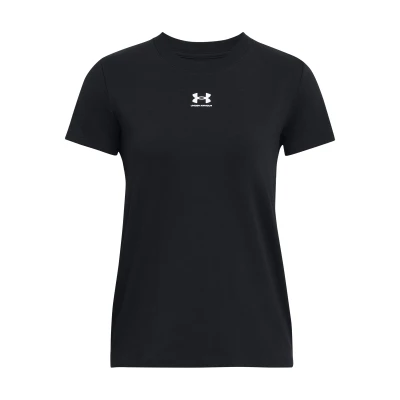 Under Armour UA Rival Core SS-BLK dámské tričko