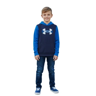 Under Armour UA Rival Flc Cblck Grphc HD chlapecká mikina s kapucí