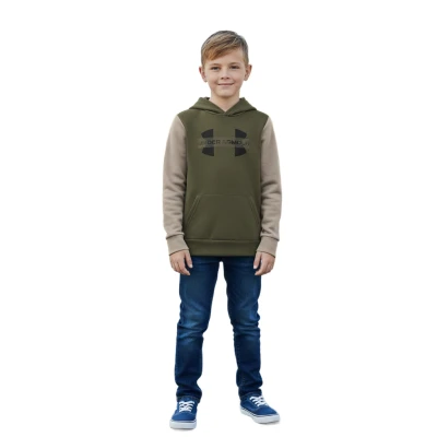Under Armour UA Rival Flc Cblck Grphc HD chlapecká mikina s kapucí