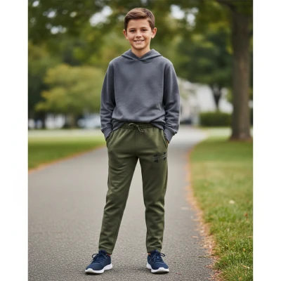 Under Armour UA Rival Flc Cblck Grphc Jgr chlapecké tepláky
