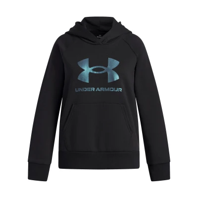 Under Armour UA Rival Flc Shimmer Hdy dívčí mikina s kapucí