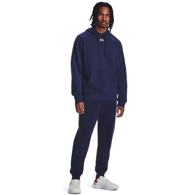 Under Armour UA Rival Fleece Hoodie-BLU I pánská mikina s kapucí